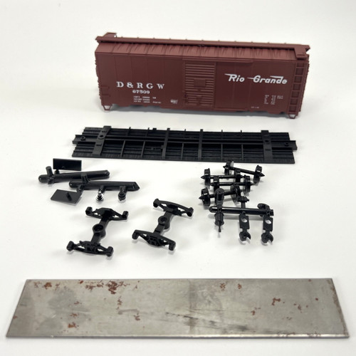 Kit Coche Caja Accurail 3207 D & RGW 40’ - HO - Río Grande - Completo | Zustand: Used