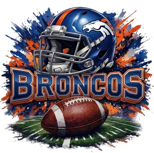 American Football Denver Broncos Self Adhesive Vinyl Sticker