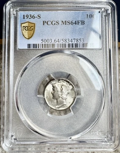 1936-S Mercury Dime — photo from the most recent tracked eBay sale