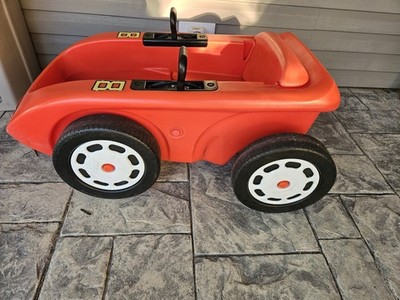 VINTAGE 1980's Little Tikes Sports Coupe Pedal Car w/ decals RARE