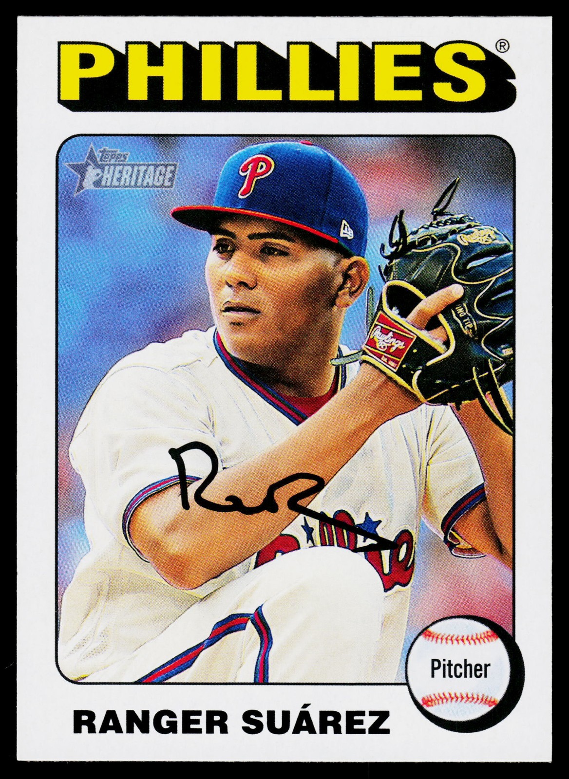 2024 Topps Heritage #685 Ranger Su�rez WB - NmMt+