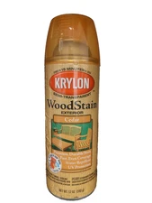 Krylon Exterior Semi-Transparent Wood Stain, CEDAR, 12 Oz 3601