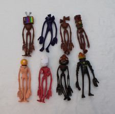 Bendable Siren Head Plastic Toys Office Decoration Standing Siren Head 8 pcs 4"