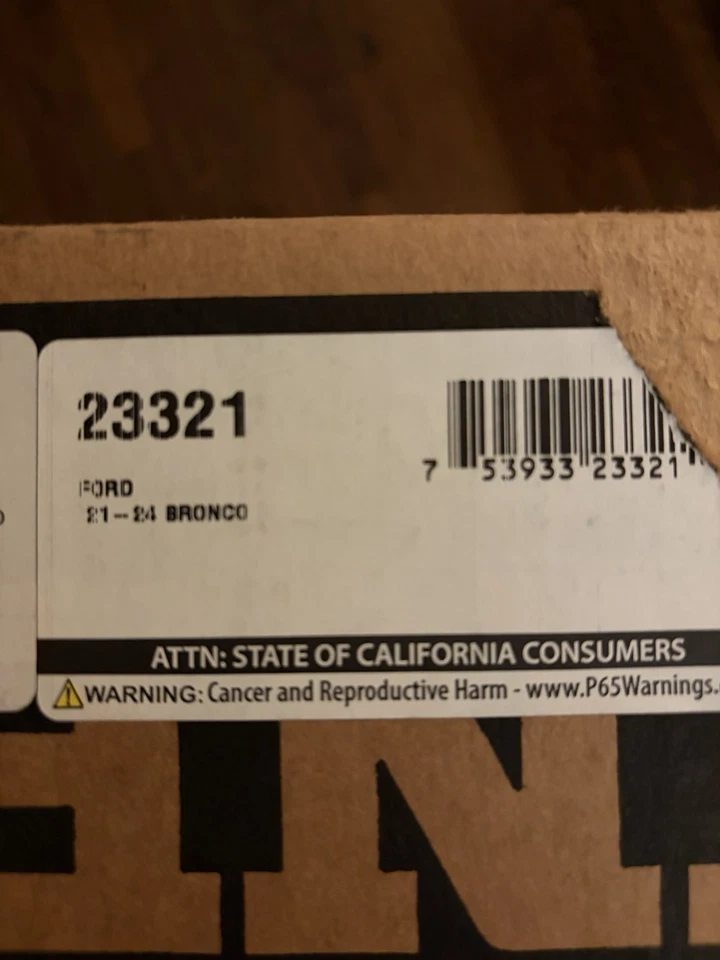 Forro de carga traseiro traseiro HUSKY 23321 WeatherBeater para 21-24 Ford Bronco 4 portas - Imagem 2 de 2