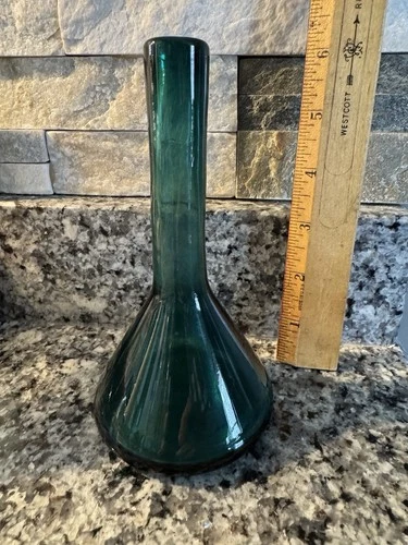 Blenko Glass Miniature Vase #57C, JUNIPER *1957 Juniper Only In 1957