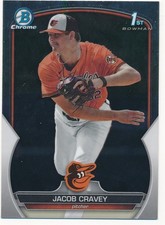 JACOB CRAVEY 2023 BOWMAN CHROME #BDC-189 BALTIMORE ORIOLES MINT