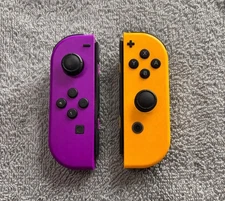 Nintendo Switch Joy-Con Pair Purple & Neon Orange OEM Controllers Tested