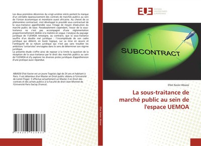 Efoé Xavier Abiassi | La sous-traitance de marché public au sein de l'espace...