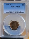 1911-D Lincoln Wheat Cent   AU58  PCGS