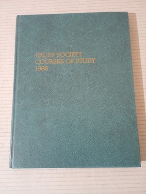 Relief Society Courses Of Study 1986 Large Print LDS Mormon
