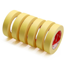 Yellow Masking Tape 1 Inch X 55 Yards 6-Pack - Professional Painter'S Tape for
