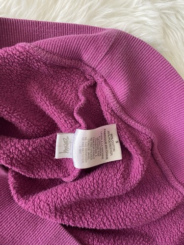 Stussy RARE Pink Crewneck Pullover Big Logo Sweatshirt Men’s Size Small - Picture 8 of 8