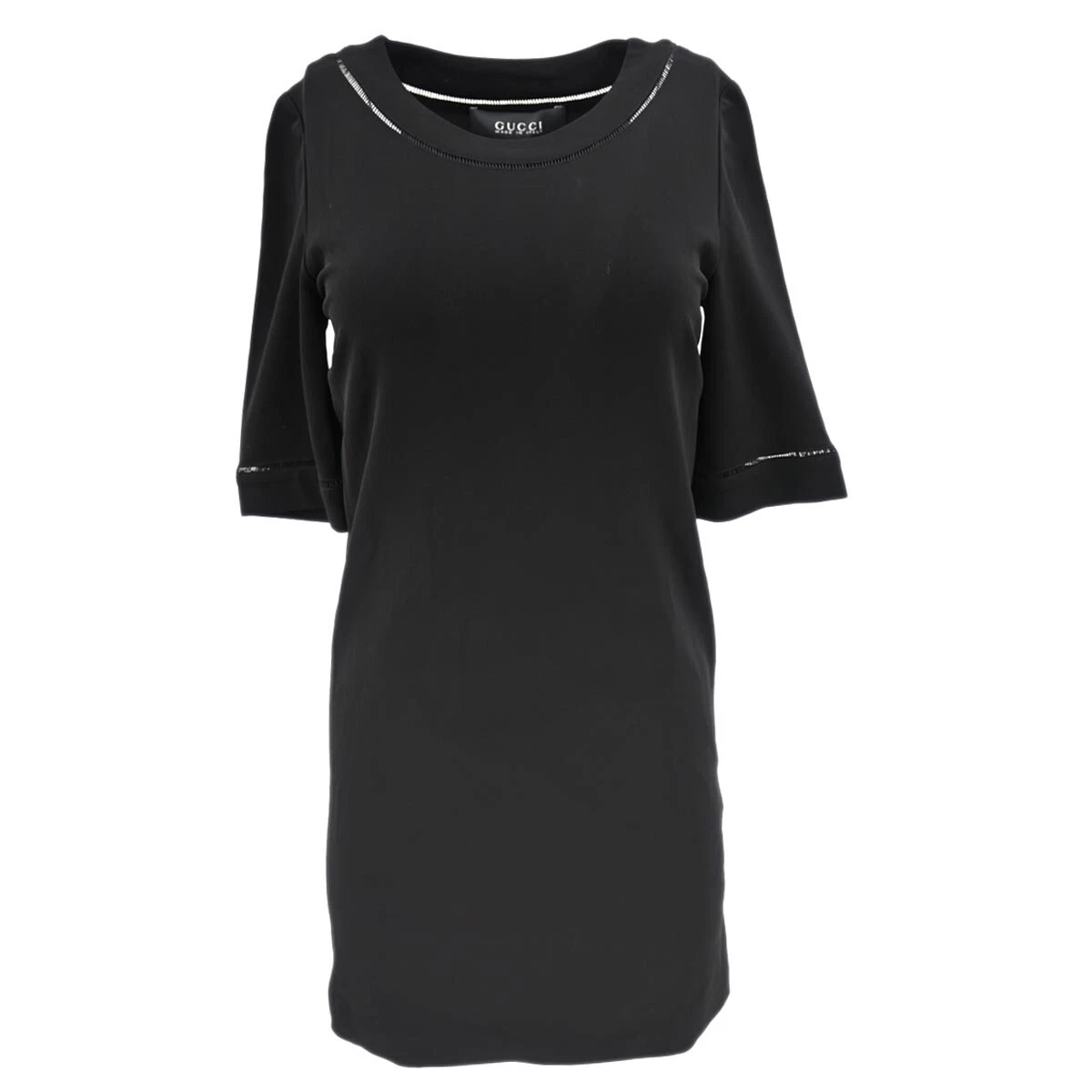 Robe noire à manches courtes Gucci 371349 X8668 #S 175217