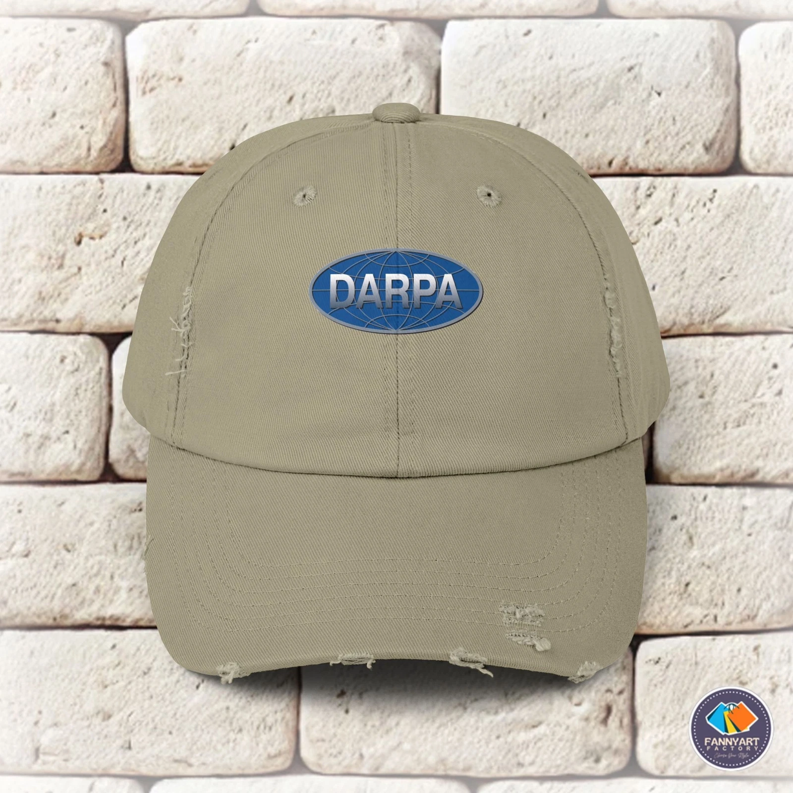 DARPA Emblem Unisex Distressed Cap