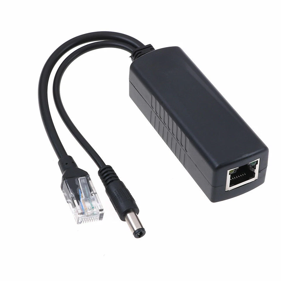 Power Over Ethernet Passive POE Injector Splitter Adapter Cable for CCTV Camera - Image 2 of 4