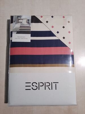 Bettwäsche Satin Esprit SORA 77113-100 155x220 cm 100% Baumwolle gestreift