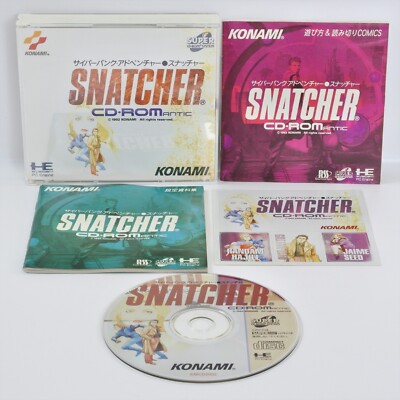 SNATCHER CD-ROMANTIC + Sticker PC Engine SCD 6356 pe