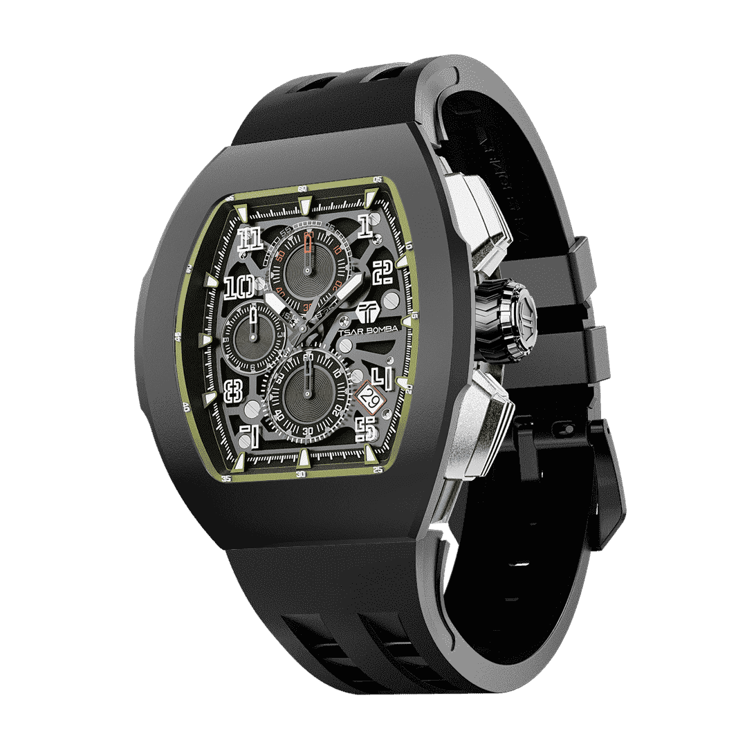 Tsar Bomba Montre Tonneau Automatique Homme TSAR BOMBA Montre De