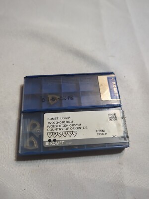 Komet W2934010.0403 Grade P25M Lot of 11 inserts 
