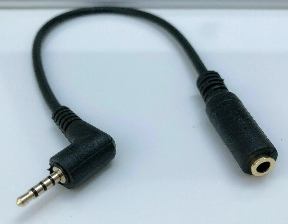 2.5mm 4 Pole to 3.5mm 4 Pole Female TRRS Audio Extension Cable Male to Female - Image 3 of 4