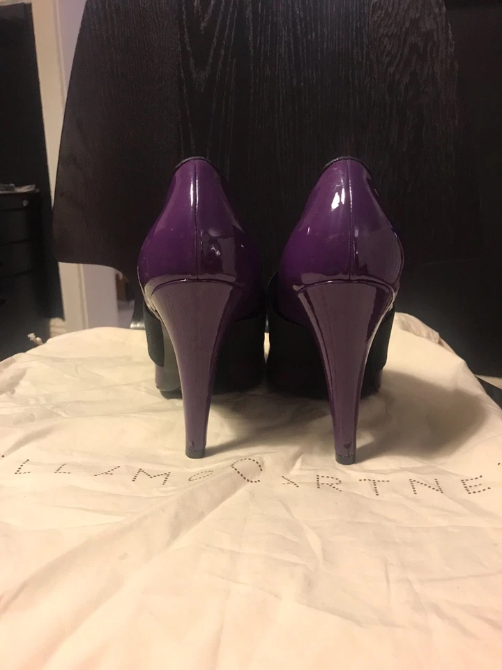 Zapatos de salón Stella McCartney púrpura vegano charol talla:39 Foto 3 de 4