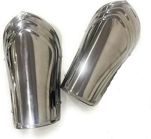 Female Arm Armour Bracers Fantasy Elf Elven Costume Steel Arm Guard Armor LARP C - Picture 9 of 9
