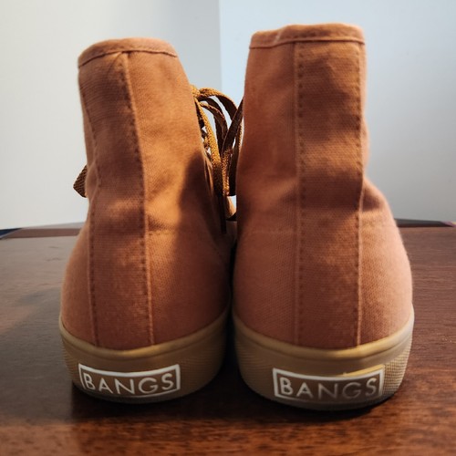 Bangs Sneakers Shoes Women's 7.5 Men's 6 Brown/Light Orange High Top Ankle High - Picture 6 of 11