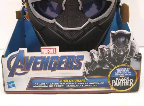 Marvel Avengers Black Panther Vibranium Electronic LightUp FX Mask Halloween NEW - Picture 2 of 3