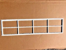 Garage Door Window Insert, Wayne Dalton, Long Panel,  Stockton 8 Lite, White