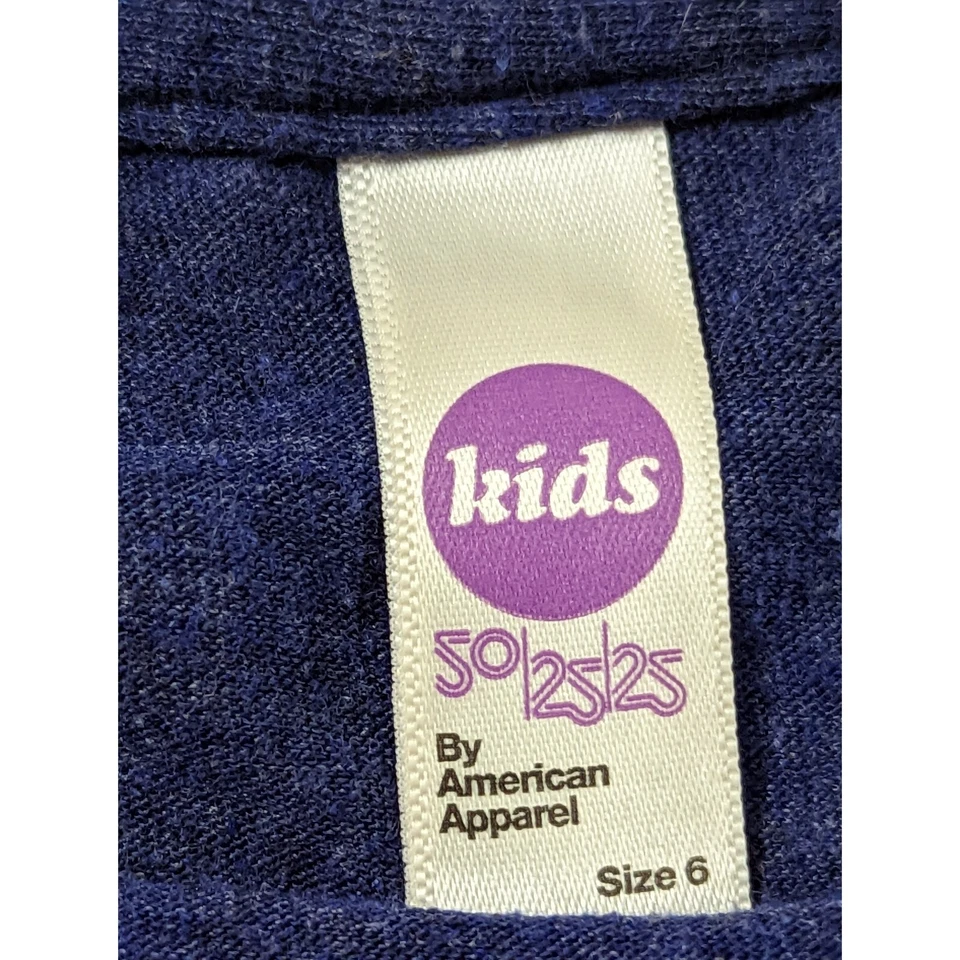 AMERICAN APPAREL KIDS SHORT SLEEVE T-SHIRT SIZE 6 - Image 2 of 4