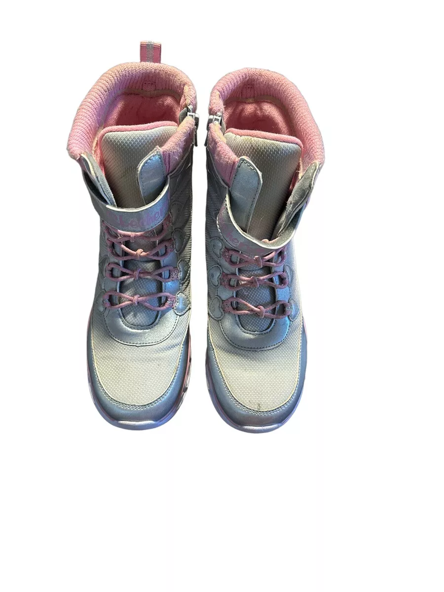 Skechers heart lights boots size 5
