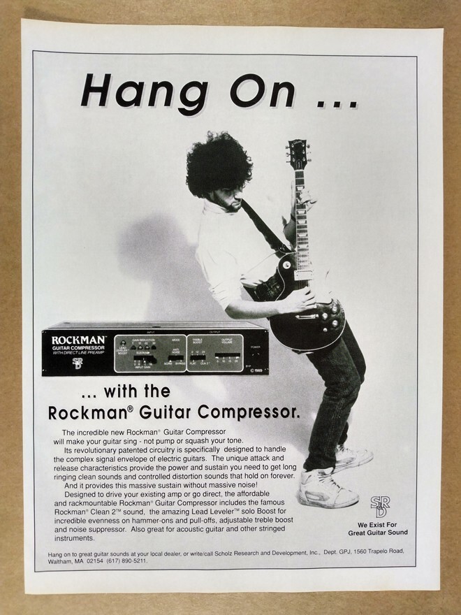 1990 Scholz ROCKMAN Guitar Compressor vintage print Ad | eBay