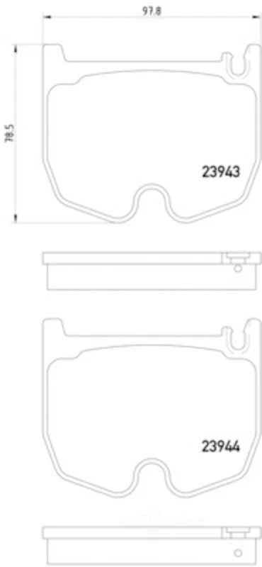 Fabricante de equipos originales - Material de fricción formulado OE para Mercedes-Benz CL55 AMG, E55 2003-2007 Foto 2 de 4