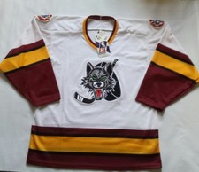 Vintage With The Tags Chicago Wolves Bauer Hockey Jersey Size M