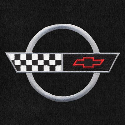 Lloyd Mats Velourtex Black Small Deck Mat For Corvette Coupe 1991-1996
