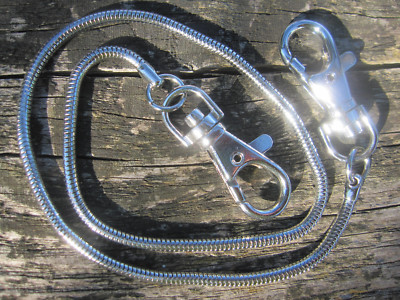 Snake Kette Messerkette Schlüsselkette Metall chrom für Messer Schlüssel HA