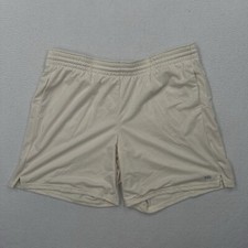 DSG Women's Mid Rise Mesh Shorts Size XL Sand Beige 7" Relaxed