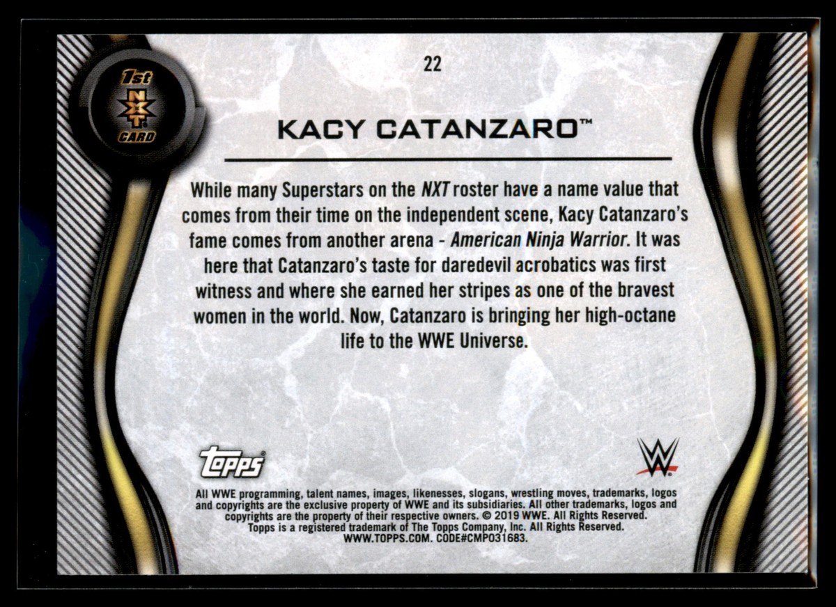 2019 Topps WWE Wrestling NXT Roster Set Insert #22 Kacy Catanzaro
