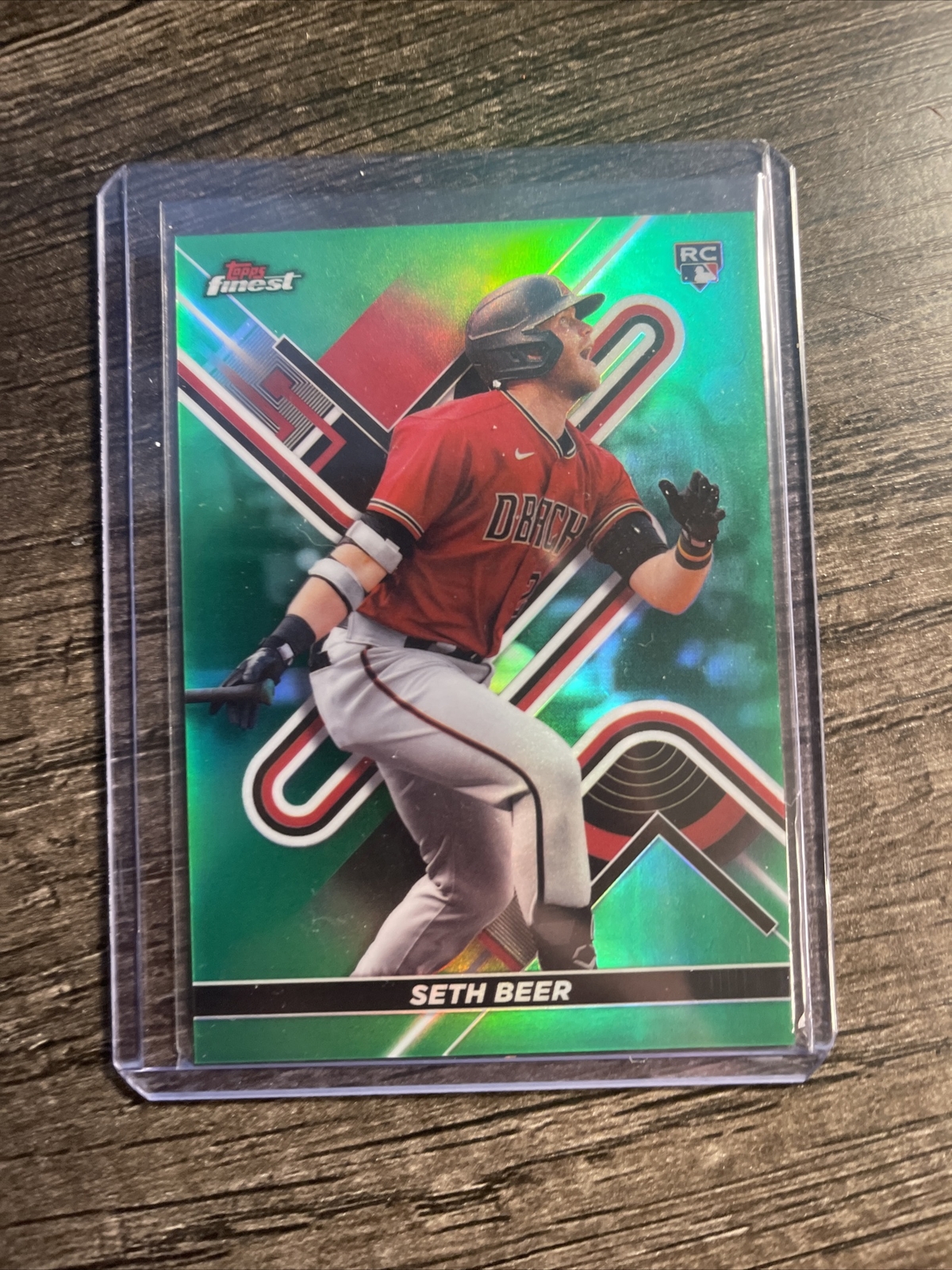 2022 Topps Finest Seth Beer Green Lava Refractor RC  /99 Diamondbacks #18