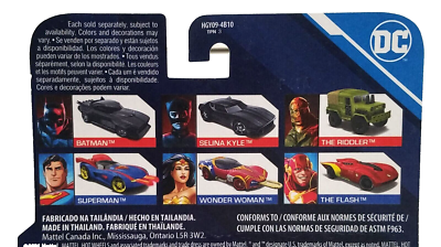 Hot Wheels DC Comics Character Cars Complete Set of 6 Superman The
