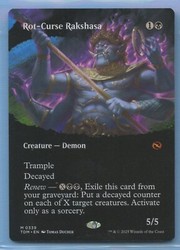 Rot-Curse Rakshasa (Borderless) #339 Tarkir: Dragonstorm Mythic
