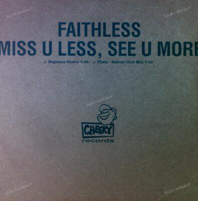 Faithless - Miss U Less, See U More Maxi (VG+/VG+) '