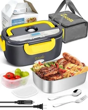 Eocolz Electric Lunch Box Food Heater 60-80W for Adults Portable Food Warmer ...