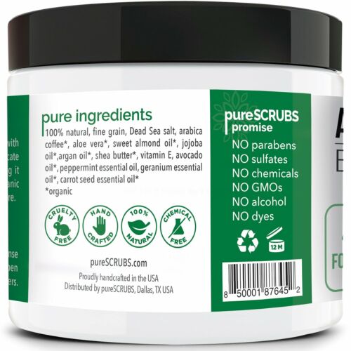 Exfoliante corporal pureSCRUBS Arábica MEZCLA DE MENTA + cuchara, esponja y jabón GRATIS - Imagen 2 de 8