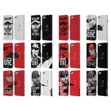 LIVERPOOL FC JURGEN KLOPP PU LEATHER BOOK WALLET CASE FOR APPLE iPOD TOUCH MP3