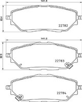 Brembo BremsbeläGe Bremsbelegsatz Vorne FüR Toyota C-HR Corolla SchräGheck