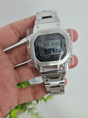 Casio G-Shock GMW-B5000D-1 Full Metal Bluetooth Solar Watch - Brand New
