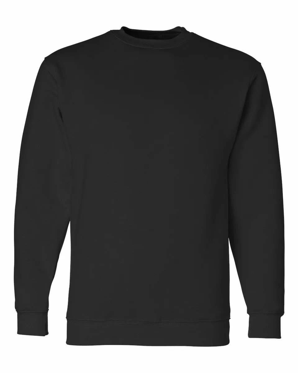 Bayside Mens 80 Cotton 20 Polyester USA Made Crewneck Sweatshirt