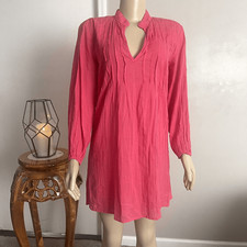 Lauren Ralph Lauren Slip On Dress Coverup Women Sz Small Pink Lightweight Beach