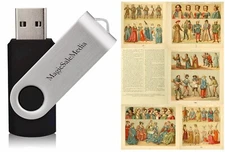 Le Costume Historique - Complete Costume Outfit Clothing History - 6 Vols on USB